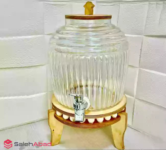 فروش عمده کلمن شربت درب چوبی مهره دار