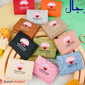 فروش عمده کیف پول بچگانه چرمی طرح ملودی