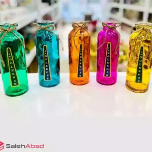 فروش عمده گلدان شیشه ای استوانه رنگی