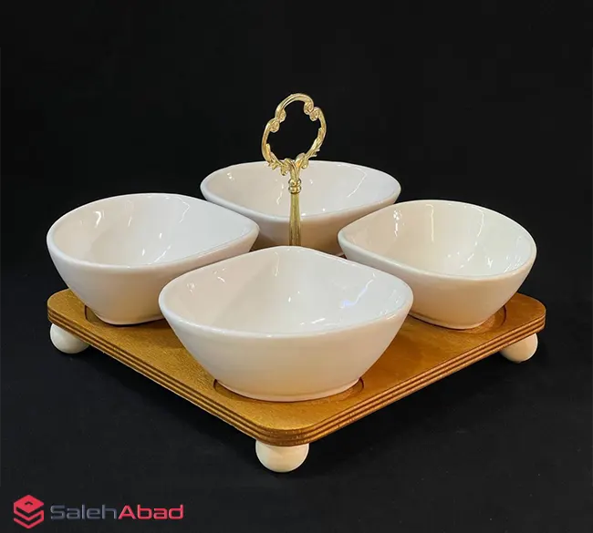فروش عمده اردو خوری زیره چوبی 4 پیاله