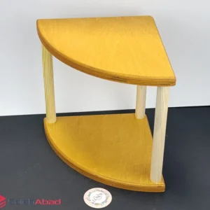 فروش عمده استند چوبی رومیزی کنجی 2 طبقه