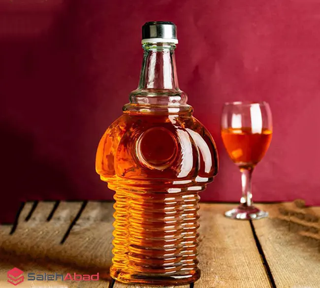 فروش عمده بطری آب شیشه ای مدل پرنس
