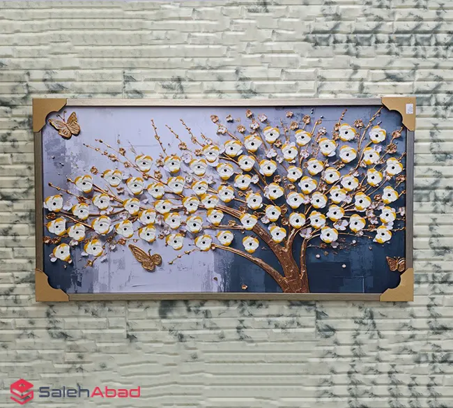 فروش عمده تابلو برجسته طرح درخت شکوفه