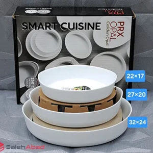 فروش عمده تابه بیضی 3 عددی مدل SMART CUISINE
