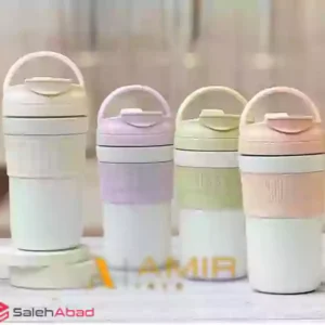 فروش عمده تراول ماگ دور سیلیکونی 2 حالته