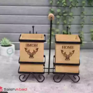 فروش عمده جاقاشقی چوبی دوقلو استند دار