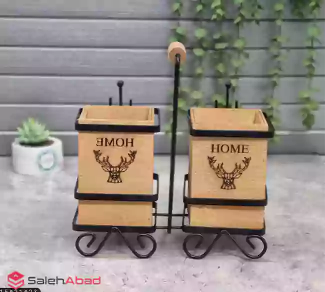 فروش عمده جاقاشقی چوبی دوقلو استند دار
