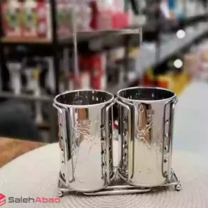 فروش عمده جا قاشقی استیل دو خانه