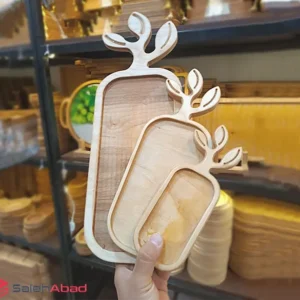 فروش عمده رولت خوری چوبی برگ 3 سایز