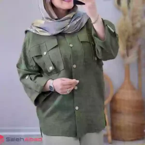 فروش عمده مانتو شانتون جیب دار