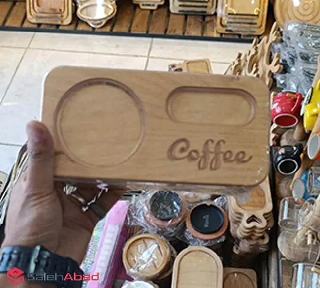 فروش عمده زیر لیوانی چوبی طرح COFFEE