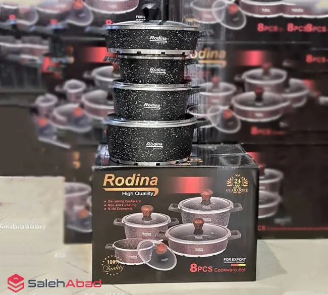 فروش عمده ست قابلمه 8 پارچه رودینا دورو