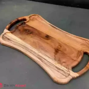 فروش عمده سینی چوبی کمرباریک دسته دار