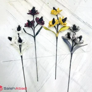 فروش عمده شاخه گل فومی رنگی 3 گل