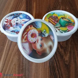 فروش عمده ظرف نگهدارنده گرد طرح فانتزی