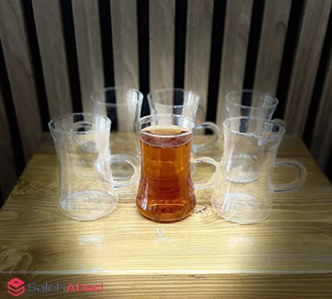فروش عمده فنجان چای خوری کمرباریک 6 عددی