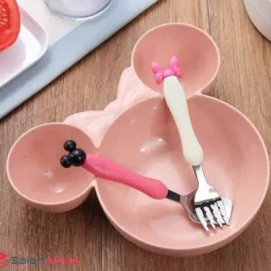 فروش عمده قاشق چنگال کودک طرح مینی موس