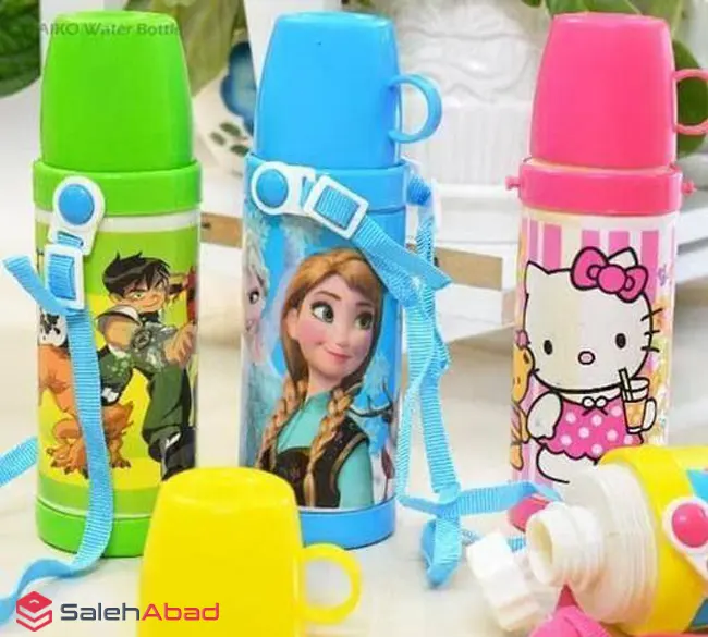 فروش عمده قمقمه کودک لیوان دار کارتونی