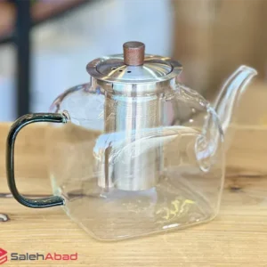 فروش عمده قوری پیرکس درب استیل 1000 میل