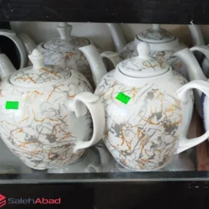 فروش عمده قوری چینی 12 کاپ ماربل