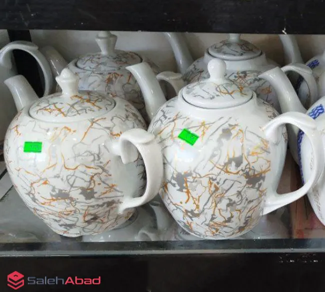 فروش عمده قوری چینی 12 کاپ ماربل