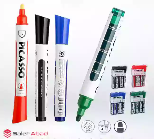 فروش عمده ماژیک وایت برد نوک گرد PICASSO