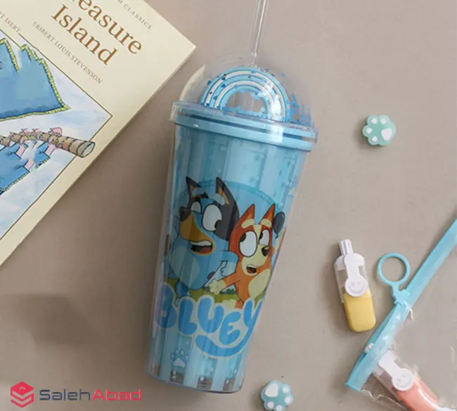 فروش عمده ماگ اسموتی نی دار طرح BLUEY