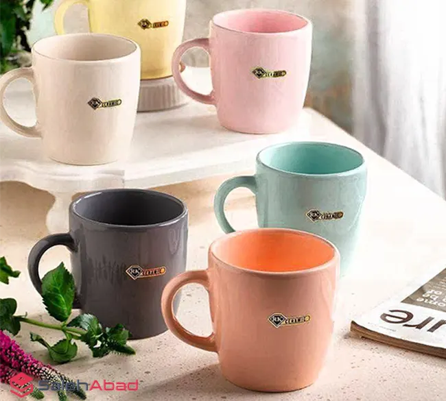 فروش عمده ماگ سرامیکی رنگی بلند آرکا