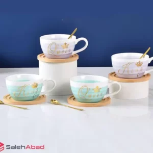 فروش عمده ماگ فنجانی سرامیکی زیره چوبی