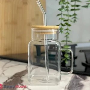 فروش عمده ماگ اسموتی نی دار درب چوبی