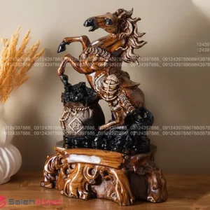 فروش عمده مجسمه پلی استر اسب سرمایه دار