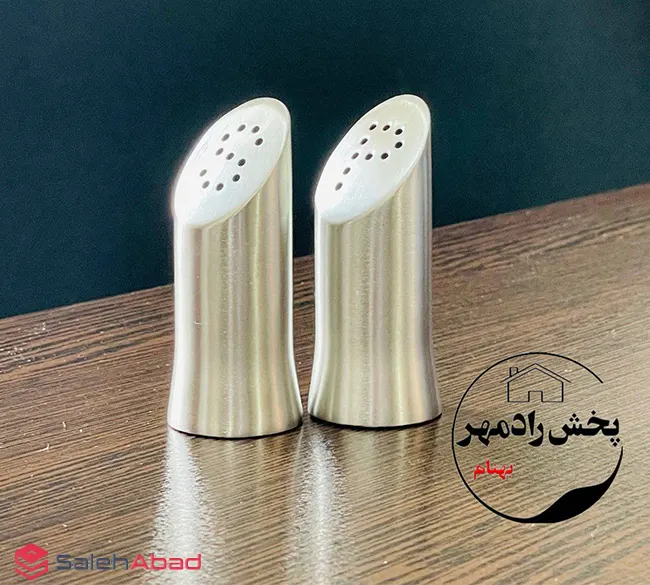 فروش عمده نمک و فلفل پاش استیل سر کج