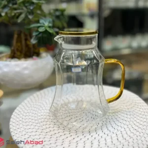 فروش عمده پارچ پیرکس کمرباریک درب استیل