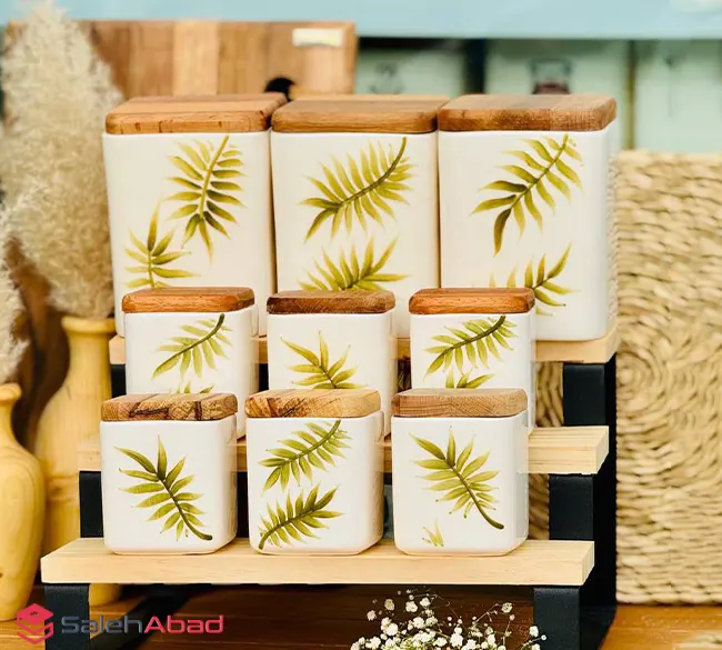 فروش عمده ست پاسماوری طرح برگ 10 پارچه