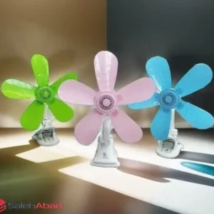 فروش عمده پنکه رومیزی 5 پره گیره دار