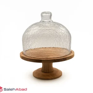 فروش عمده کاپ کیک شیشه آبگز پایه چوبی