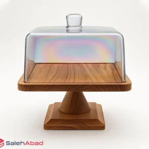 فروش عمده کاپ کیک چوبی مربع پایه دار