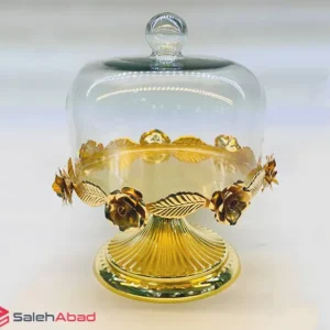فروش عمده کاپ کیک فلزی درب شیشه ای گلبرگ