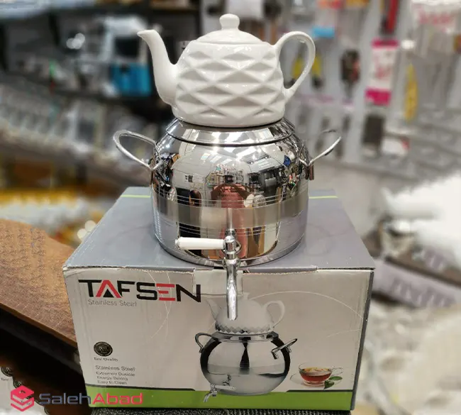 فروش عمده کتری قوری سماوری 3.8 لیتری TAFSEN