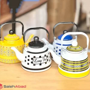 فروش عمده کتری لعابی رنگی طرح مراکشی