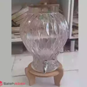 فروش عمده کلمن شربت خمره ای پایه چوبی
