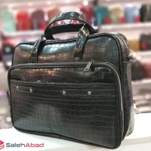 فروش عمده کیف اداری دستی چرمی زیپ دار