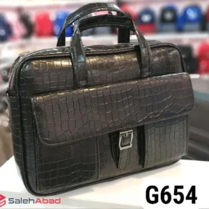 فروش عمده کیف اداری دستی مشکی چرمی