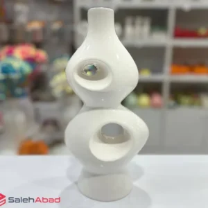 فروش عمده گلدان سرامیکی سفید توخالی