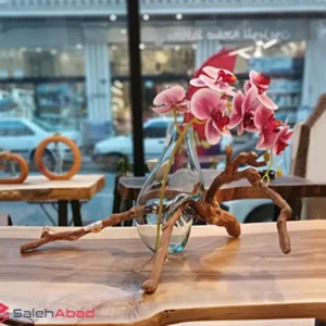فروش عمده گلدان چوب و شیشه ریشه انگور