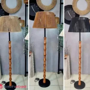 فروش عمده آباژور ایستاده چوبی مکرومه
