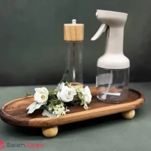 فروش عمده رایزر چوب گردو بیضی پایه دار
