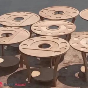 فروش عمده استند سرو پذیرایی چوبی گرد