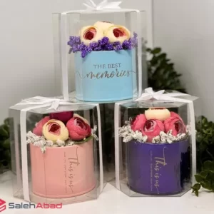 فروش عمده باکس گل پیونی مصنوعی 6 گل