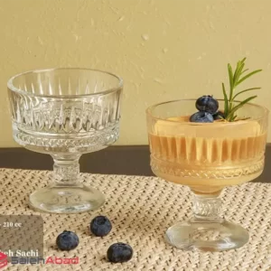 فروش عمده بستنی خوری شیشه ای اسلو 6 عددی